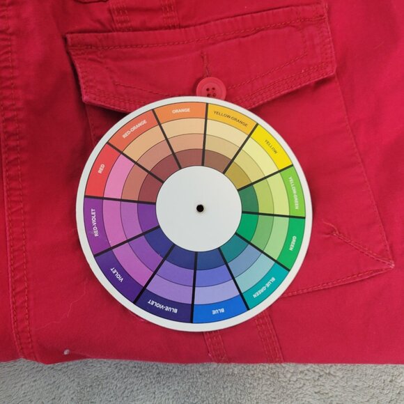 Style Co Womens Pants 18W Plus Capri Cargo Red Zip Fly Tied Hems RED43E - Picture 9 of 9